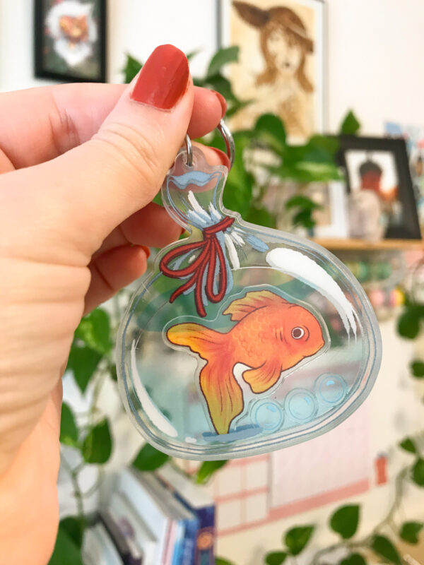 Carnival Goldfish Shaker Charm