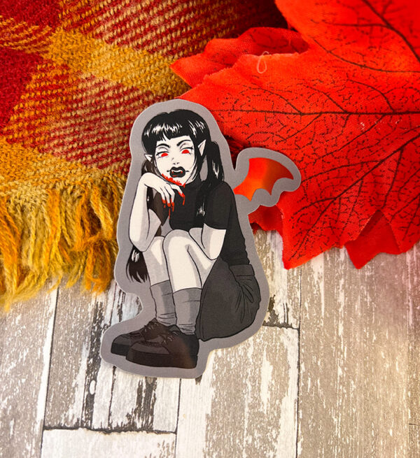 Vamp ~ Red Holo Sticker
