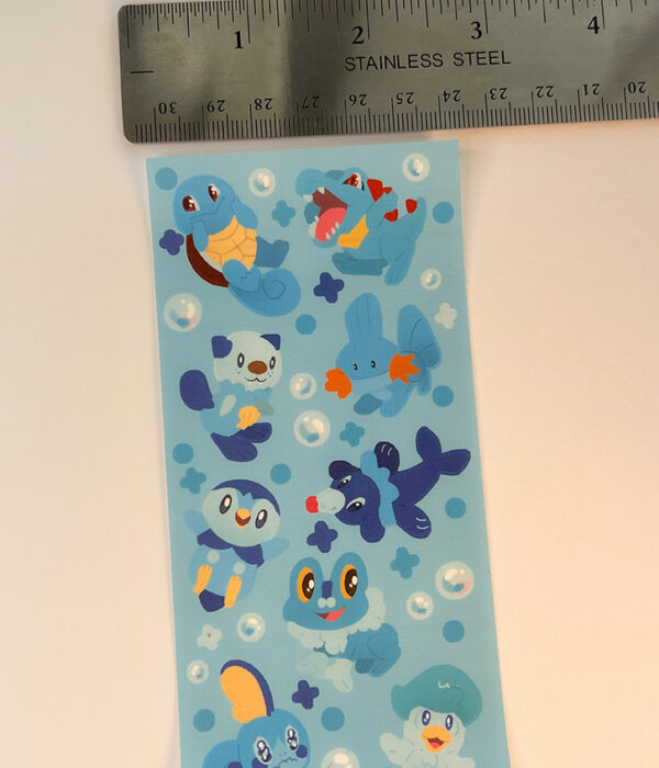 Water Starters ~ Pokemon ~ Deco Sticker Sheet - Image 7