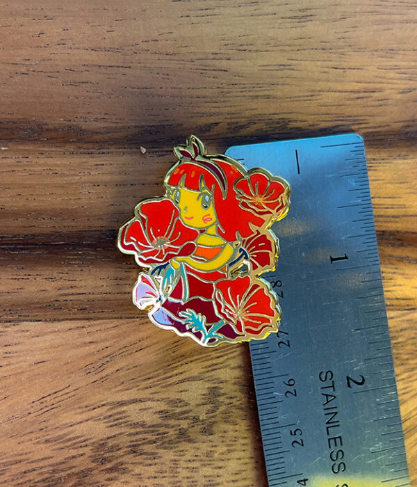 Poppy Lover ~ Enamel Pin ~ February 2023 Pin Club - Image 3