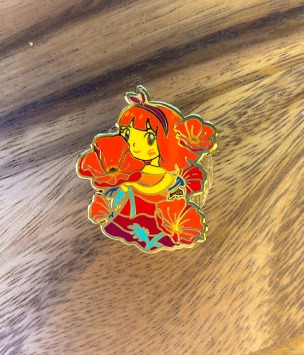 Poppy Lover ~ Enamel Pin ~ February 2023 Pin Club - Image 2