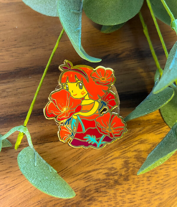Poppy Lover ~ Enamel Pin ~ February 2023 Pin Club