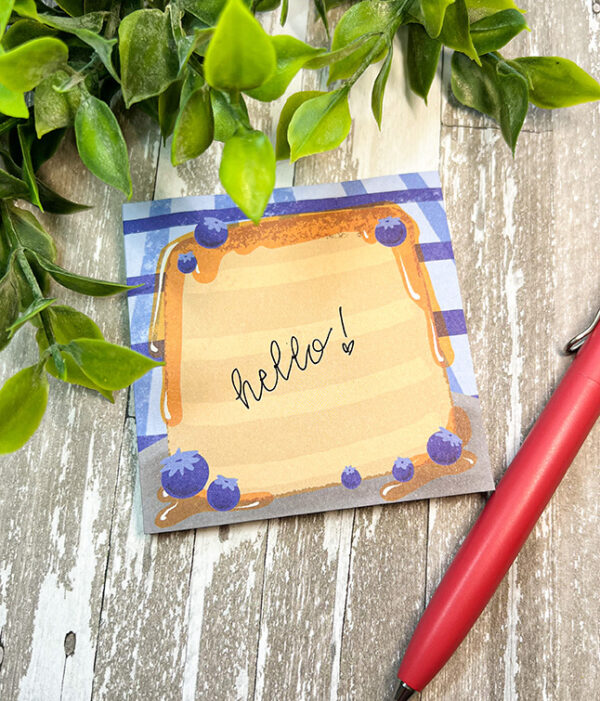 Blueberry Pancakes ~ Sticky Note